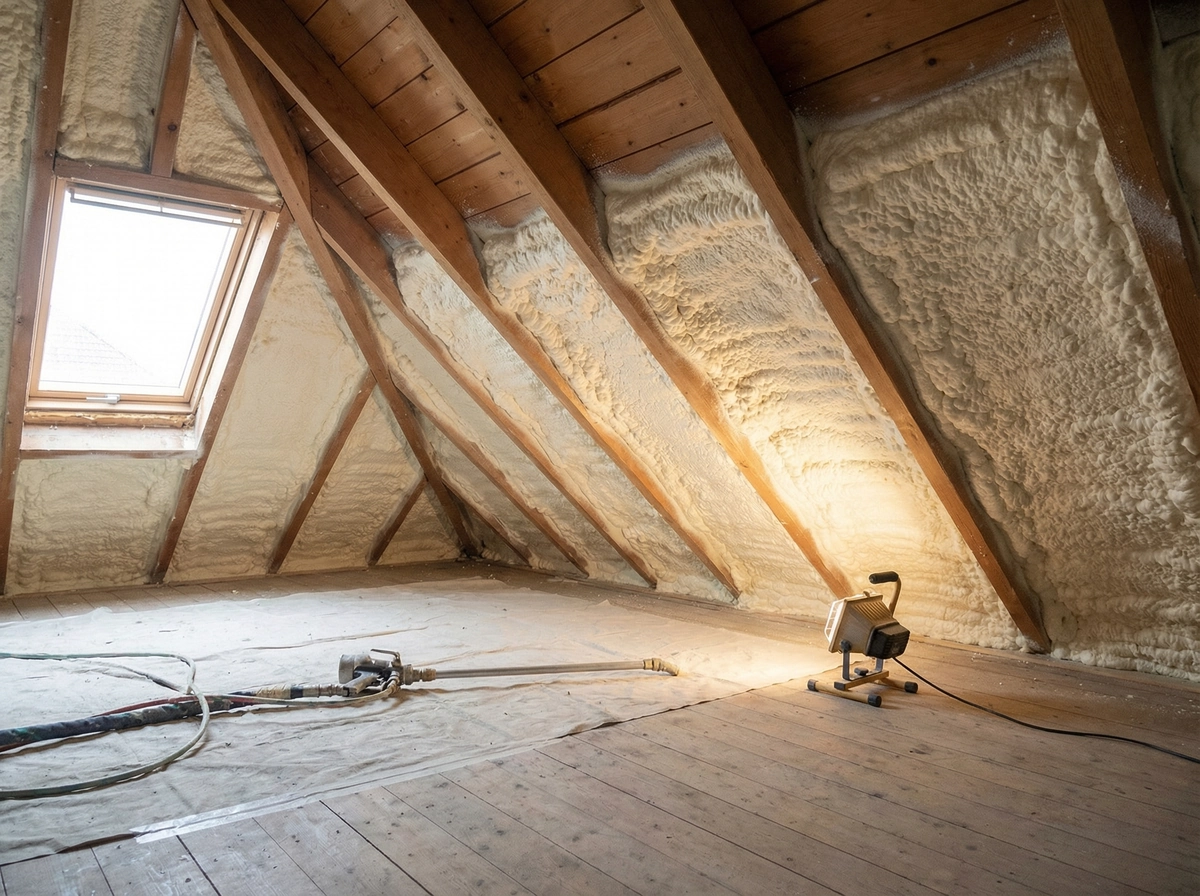 Ocieplenie poddasza pianą PUR: Efektywność i zalety